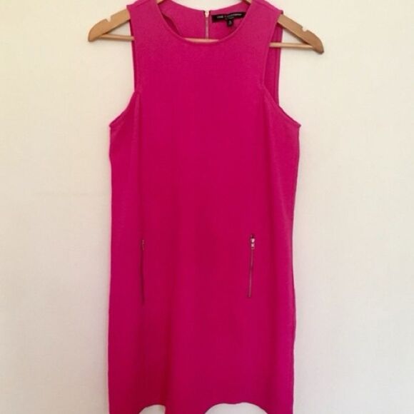 One ❤️ Clothing Hot Pink Seath dress zipper pockets and back Medium Barbiecore - Picture 1 of 7
